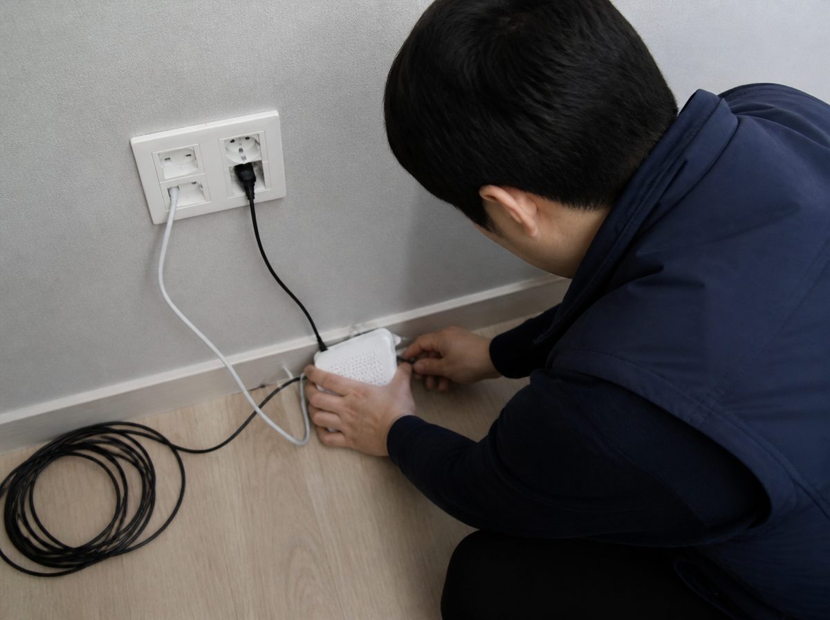 배관 누수 현장 시공 사진 5